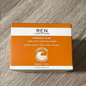REN Clean Skincare Overnight Glow Dark Spot Sleeping Cream 1.7oz